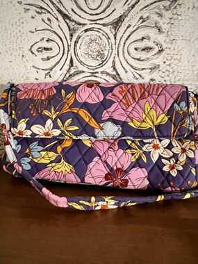 NWT Vera Bradley Purple Multi Floral Quilted Mini shoulder bag